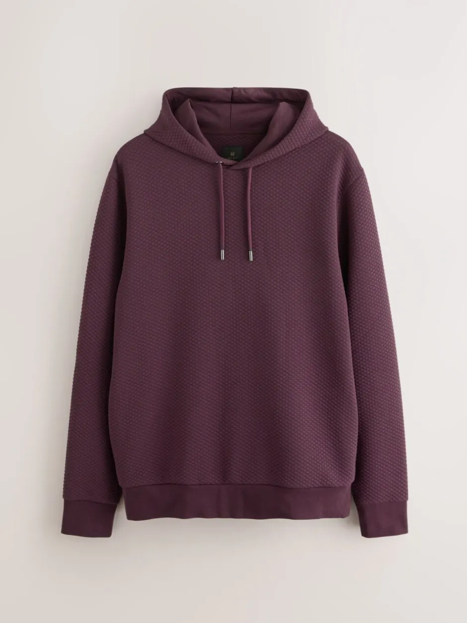 Sweaters En Hoody´S|Sweaters En Hoody´S|Next Bordeauxrood - Pullover-hoody met textuur