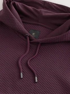 Sweaters En Hoody´S|Sweaters En Hoody´S|Next Bordeauxrood - Pullover-hoody met textuur