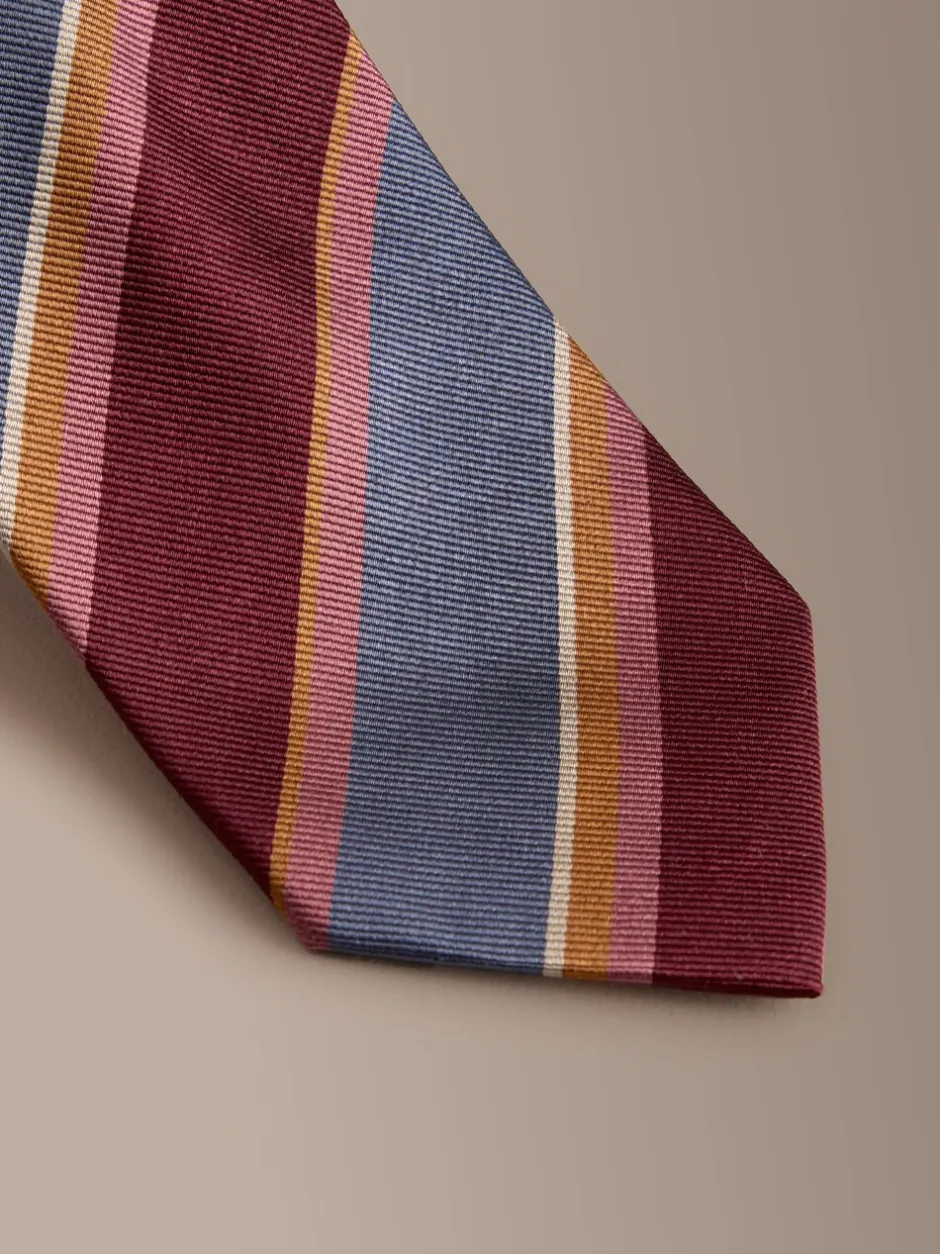 Stropdassen En Pochets*Next - Signature zijden das Bordeauxrood