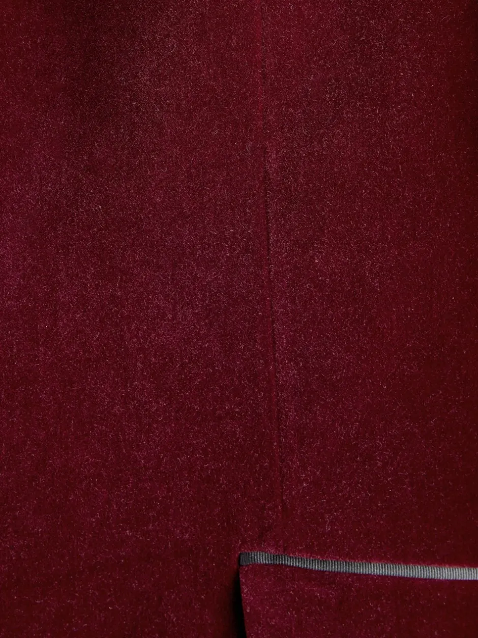 Smokings En Feestkleding|Blazers En Business-Jasjes|Next - Slim Fit - Signature Pontoglio Italiaanse fluwelen blazer met sjaalkraag Bordeauxrood