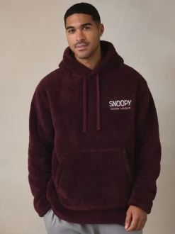 Jassen En Jacks|Sweaters En Hoody´S*Next Bordeauxrood - Snoopy Borg Fleece Hoodie