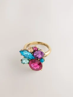 Sieraden*Next Bordeauxrood - Statement Jewel Ring
