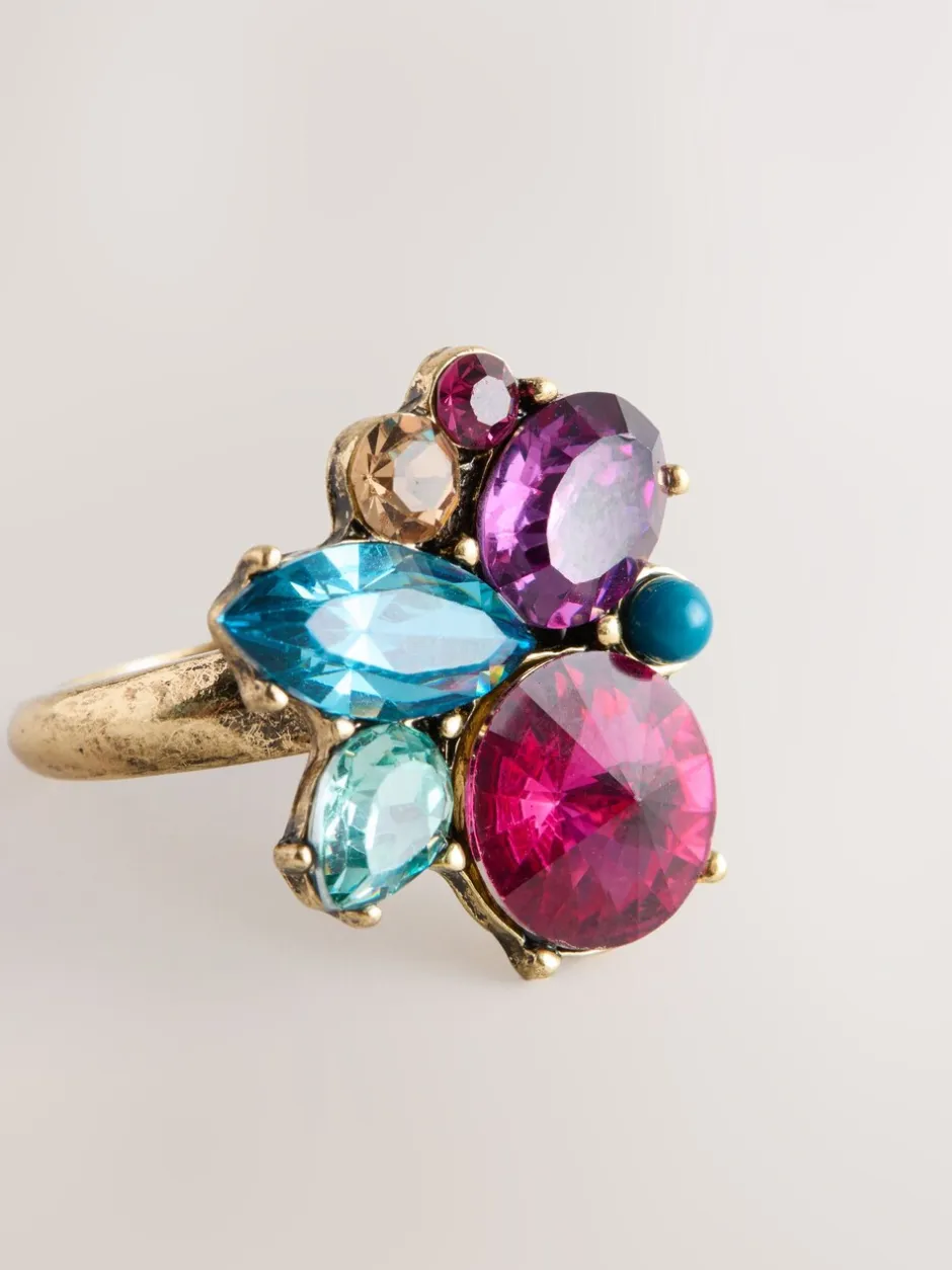 Sieraden*Next Bordeauxrood - Statement Jewel Ring