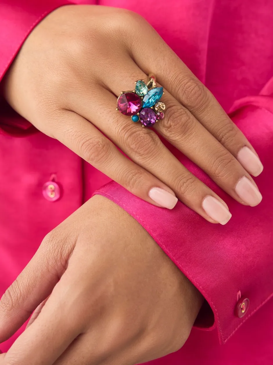 Sieraden*Next Bordeauxrood - Statement Jewel Ring