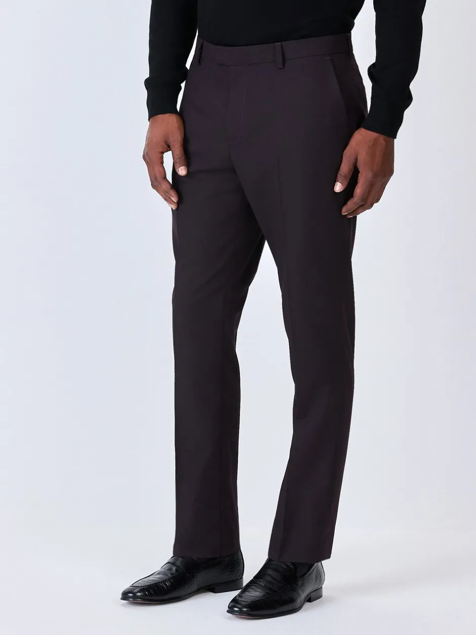 Smokings En Feestkleding*Next Bordeauxrood - Tailored fit - Pantalon in smokingstijl