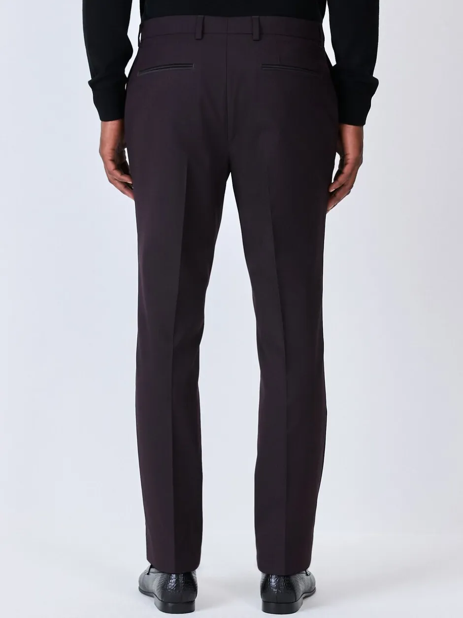 Smokings En Feestkleding*Next Bordeauxrood - Tailored fit - Pantalon in smokingstijl