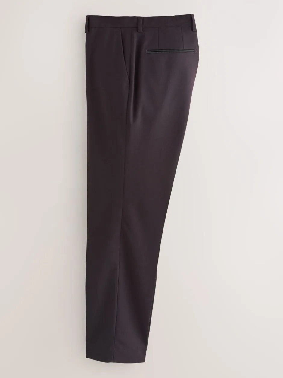 Smokings En Feestkleding*Next Bordeauxrood - Tailored fit - Pantalon in smokingstijl