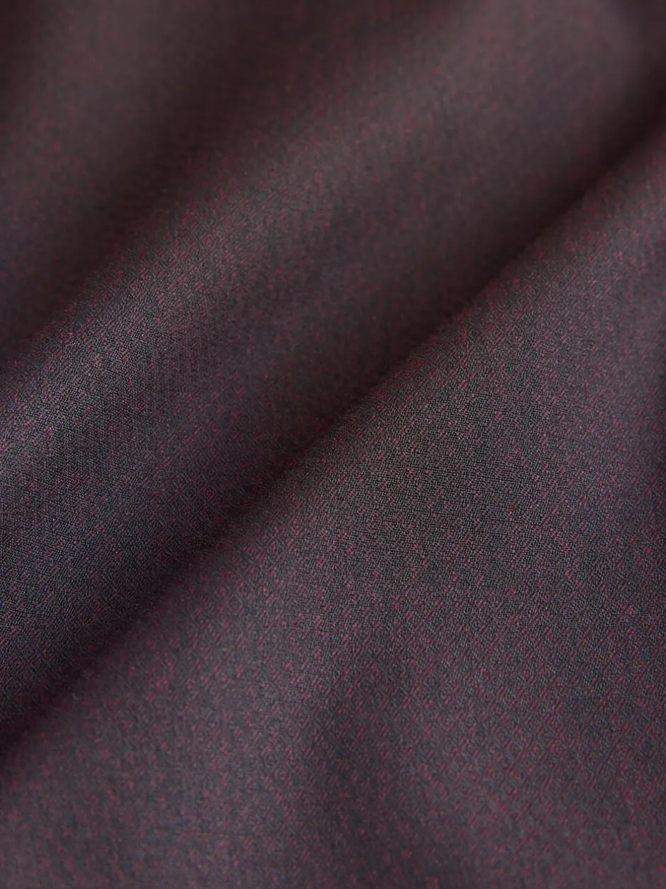 Smokings En Feestkleding|Next Bordeauxrood - Tailored fit - Inset Lapel Detail Tuxedo Suit Jacket
