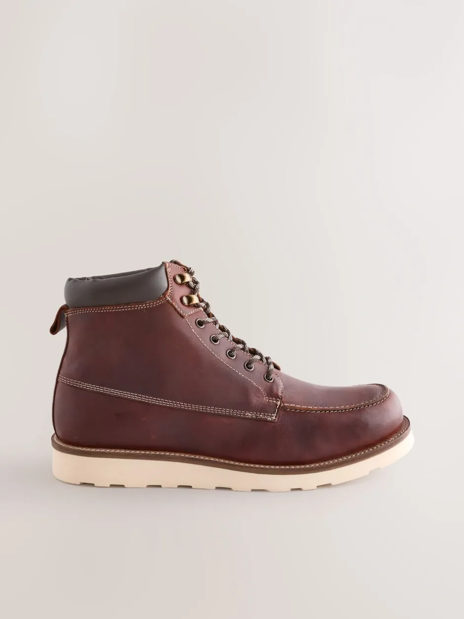 Boots*Next - Tall Apron Wedge Boots Bordeauxrood