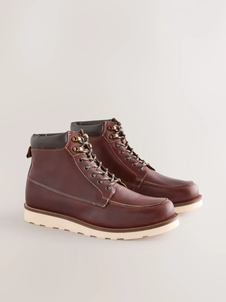 Boots*Next - Tall Apron Wedge Boots Bordeauxrood