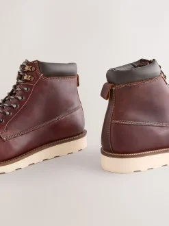 Boots*Next - Tall Apron Wedge Boots Bordeauxrood