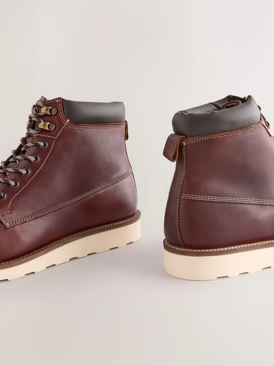 Boots*Next - Tall Apron Wedge Boots Bordeauxrood