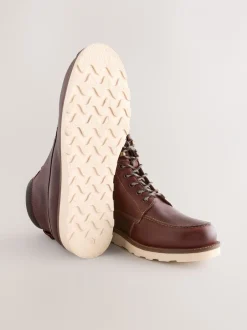 Boots*Next - Tall Apron Wedge Boots Bordeauxrood
