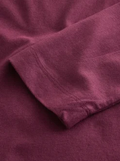 Tops En T-Shirts*Next Bordeauxrood - T-shirt met lange mouwen en ronde hals