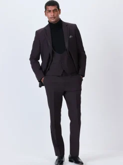 Vesten*Next Bordeauxrood - Tuxedo Suit Waistcoat