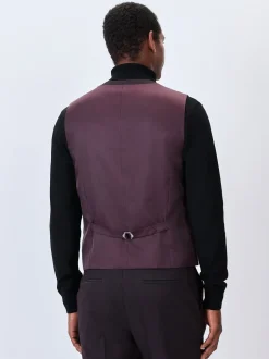 Vesten*Next Bordeauxrood - Tuxedo Suit Waistcoat