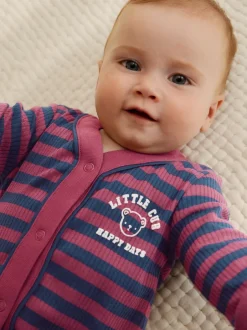 Babypakjes En Babypyjama's*Next Bordeauxrood - Verpakking van 3 babypyjama's (0 mnd-3 jr)