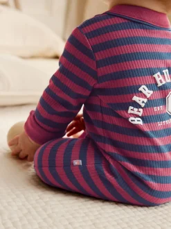 Babypakjes En Babypyjama's*Next Bordeauxrood - Verpakking van 3 babypyjama's (0 mnd-3 jr)