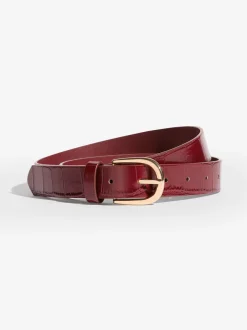 Ceintuurs*Friends Like These - Studded Belts 2 Pack Bordeauxrood en zwart