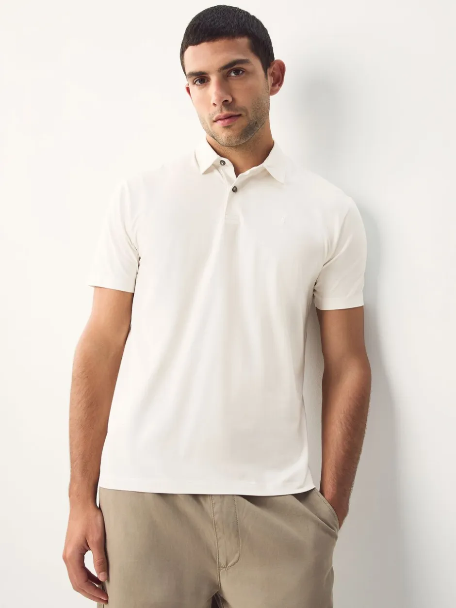 Poloshirts|Next Bordeauxrood/antracietgrijs/Ecru Crème - Set van 3 jersey poloshirts met korte mouwen