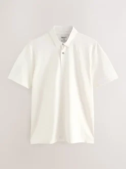 Poloshirts|Next Bordeauxrood/antracietgrijs/Ecru Crème - Set van 3 jersey poloshirts met korte mouwen