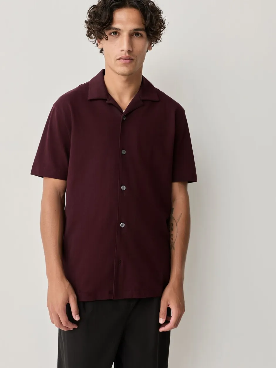 Shirts*Next - Piqué shirts met korte mouwen verpakking van 3 Bordeauxrood/Marineblauw/Olijfgroen