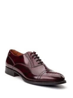 Schoenen*Base London - Franklin Toe Cap Oxford Shoe Bordo Red
