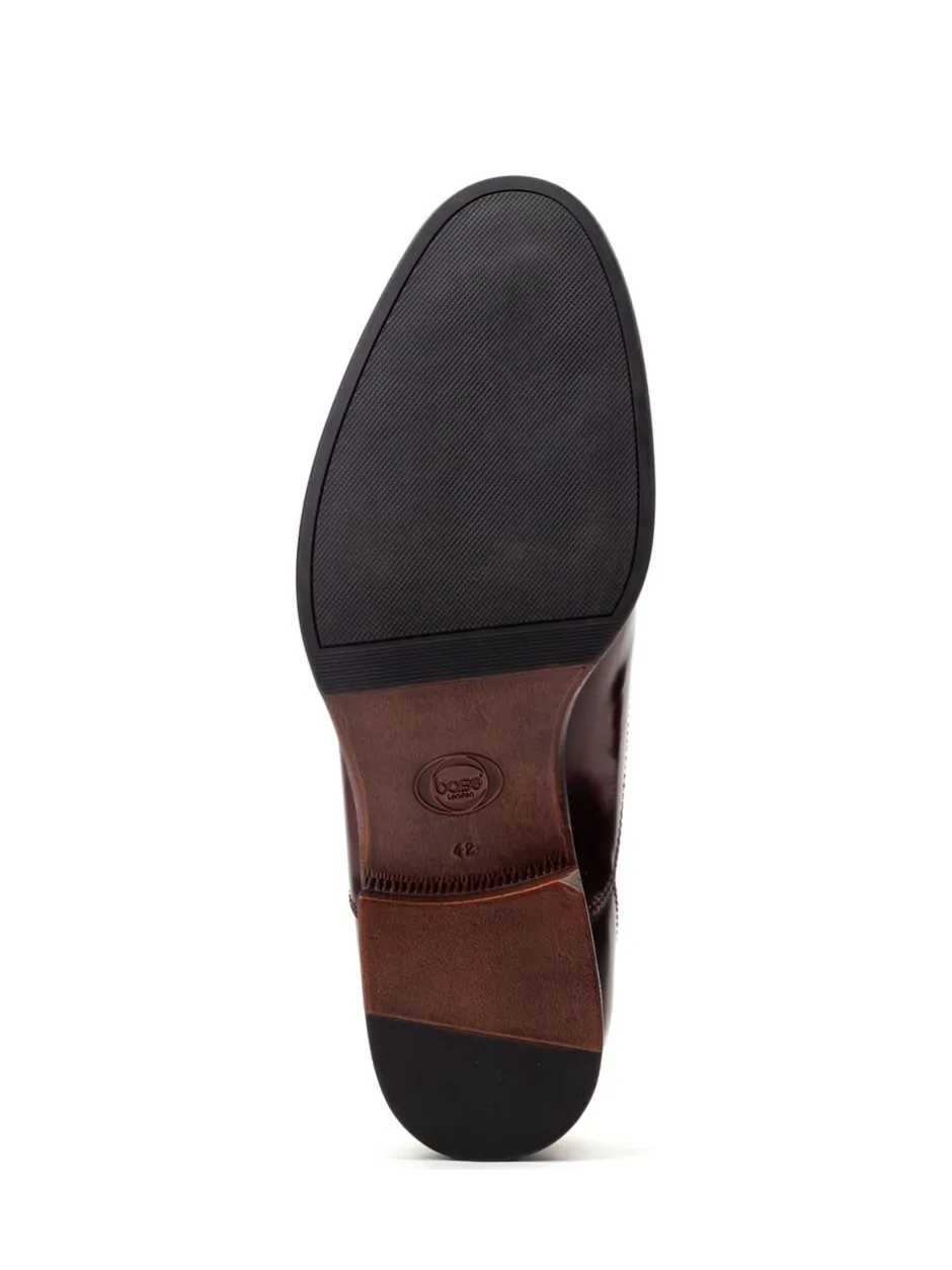 Schoenen*Base London - Franklin Toe Cap Oxford Shoe Bordo Red