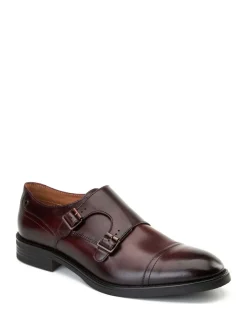 Formele Schoenen*Base London - Taper Monk Shoe Bordo Red