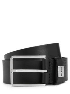 Riemen En Bretels*BOSS Elio Italiaanse leren riem met logo