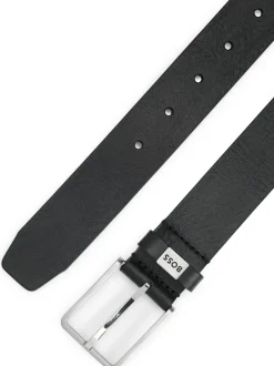 Riemen En Bretels*BOSS Elio Italiaanse leren riem met logo