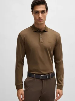 Riemen En Bretels*BOSS Elio Italiaanse leren riem met logo