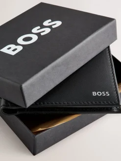 Portemonnees|BOSS portemonnee met dubbele vouw