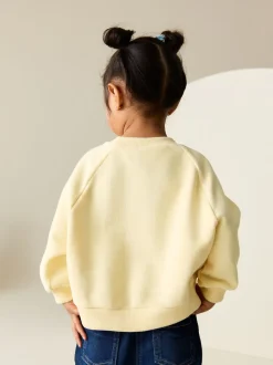 Truien En Breisels|Sweaters En Hoody´S*Next Boter Geel - Sweatshirt met ronde hals (3 mnd-7 jr)