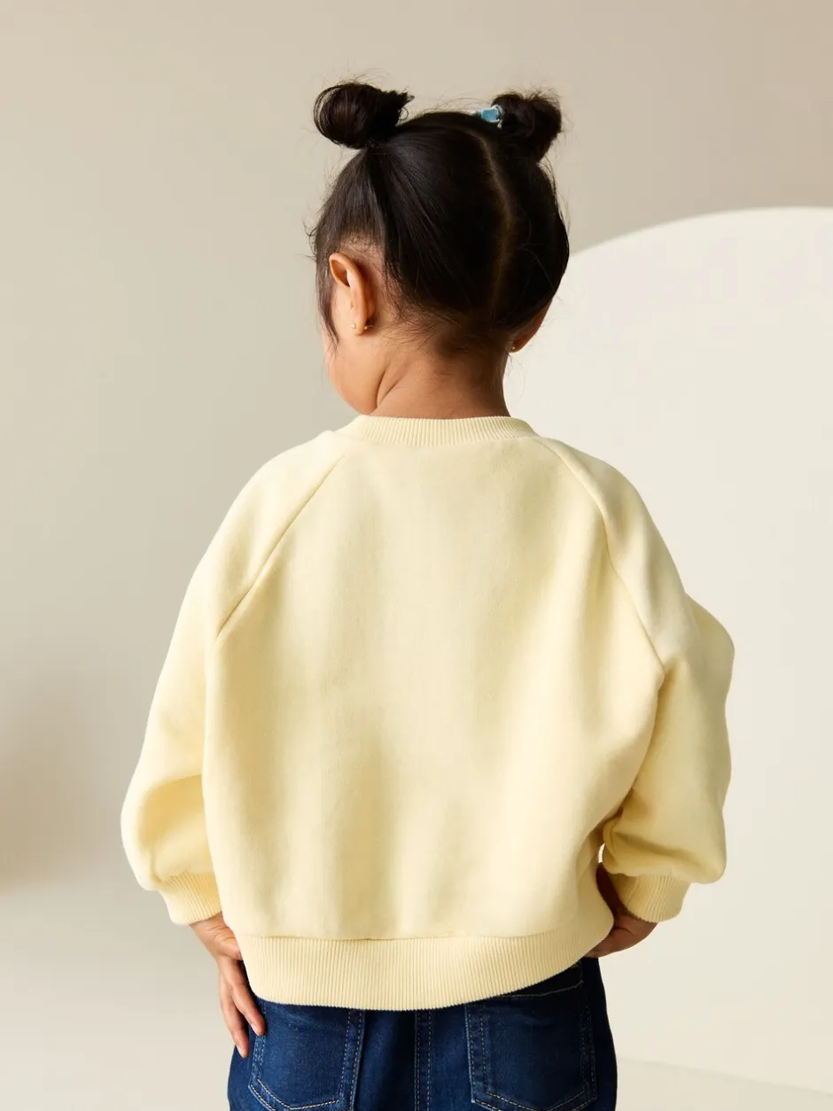 Truien En Breisels|Sweaters En Hoody´S*Next Boter Geel - Sweatshirt met ronde hals (3 mnd-7 jr)