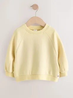 Truien En Breisels|Sweaters En Hoody´S*Next Boter Geel - Sweatshirt met ronde hals (3 mnd-7 jr)