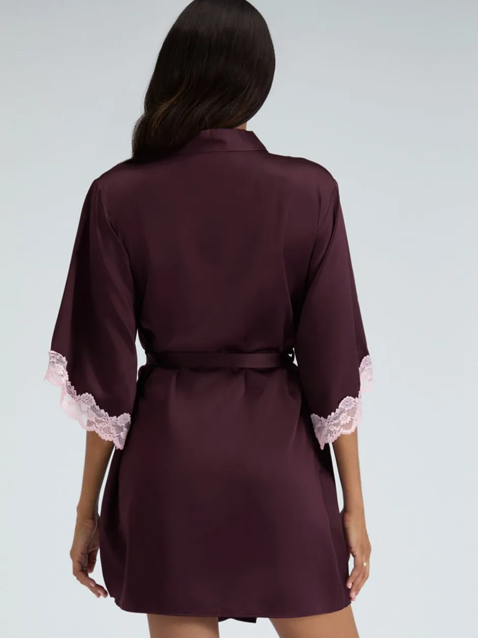 Badjassen*Boux Avenue Amelia Satin Short Robe