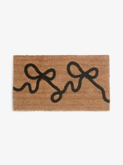 Deurmatten|Vloerkleden En Lopers*Next Braided Bow Coir Doormat Zwart