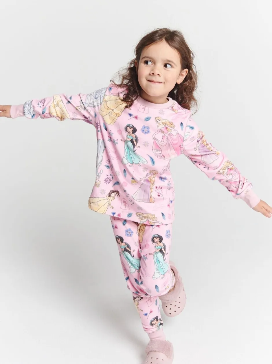 Nachtkleding En Pyjama's|Pyjama's|Brand Threads Disney Princess Fleece Pyjamas Set
