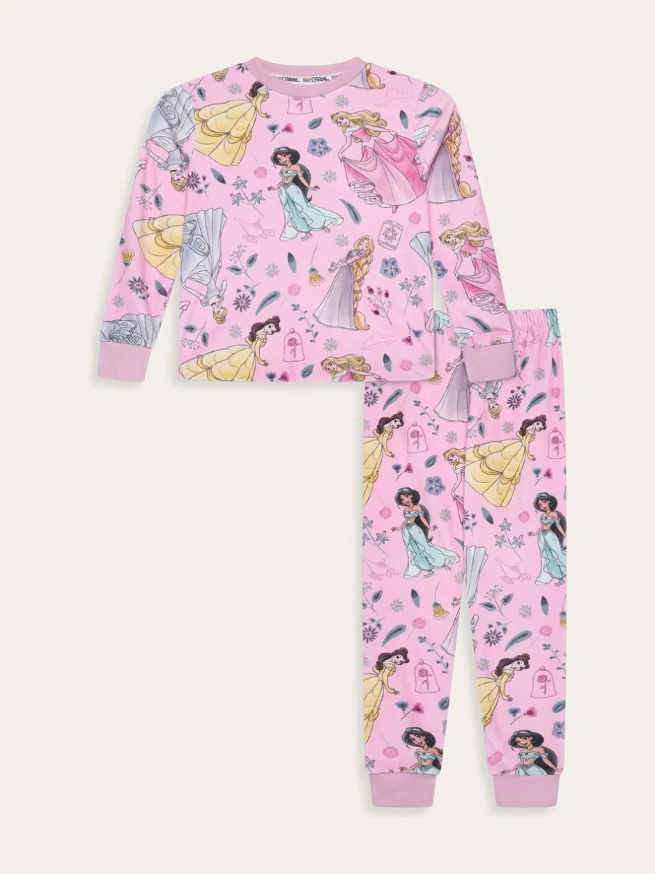 Nachtkleding En Pyjama's|Pyjama's|Brand Threads Disney Princess Fleece Pyjamas Set