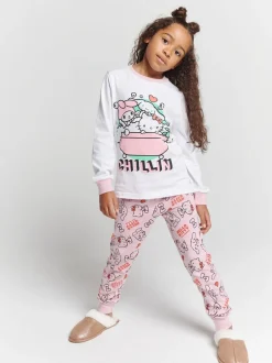 Nachtkleding En Pyjama's|Pyjama's*Brand Threads Girls Hello Kitty Pyjamas Set