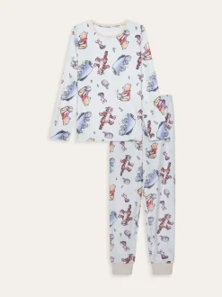 Pyjama's|Brand Threads Ladies Winnie The Pooh Fleece Pyjamas Set