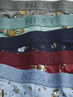 Ondergoed|Ondergoed|Next - Verpakking van 5 - Boxershorts Breakfast Character
