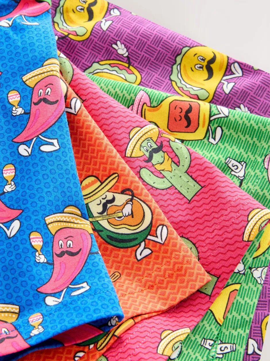 Ondergoed|Ondergoed|Next - Verpakking van 5 - 5 Hipsterboxershorts Bright Food Print