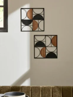 Canvassen En Kunst Voor Aan De Wand*Next Brons-metalen abstracte kunst voor aan de wand