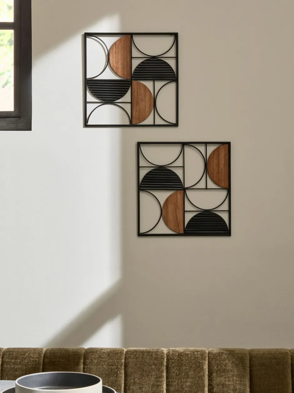 Canvassen En Kunst Voor Aan De Wand*Next Brons-metalen abstracte kunst voor aan de wand