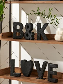 Decoraties*Next Bronx alfabetdecoratie met houteffect