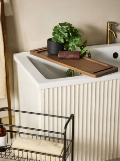 Thuiskantoor|Next Bronx Removable Bath Tray Storage Caddy Table