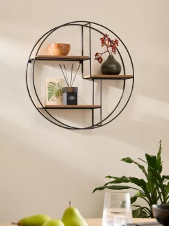 Opslag En Organisatie|Thuiskantoor*Next Bronx Round Wall Shelf