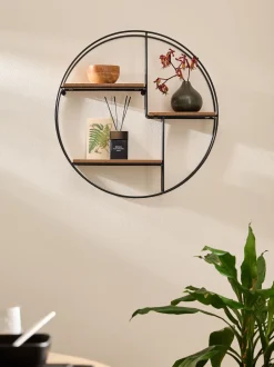 Opslag En Organisatie|Thuiskantoor*Next Bronx Round Wall Shelf